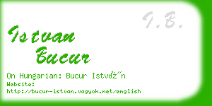 istvan bucur business card